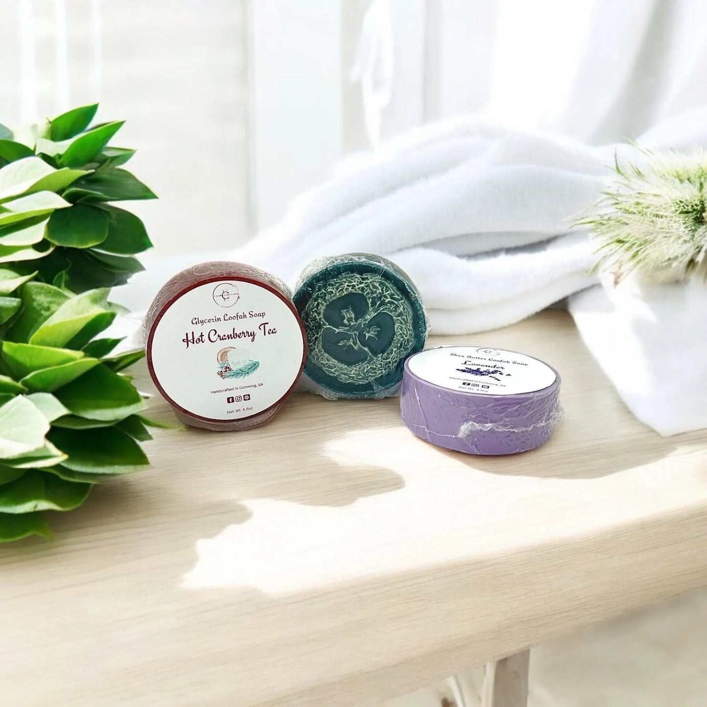 Loofah Soaps/Exfoliating/Shea Butter and Glycerin Soap Bases