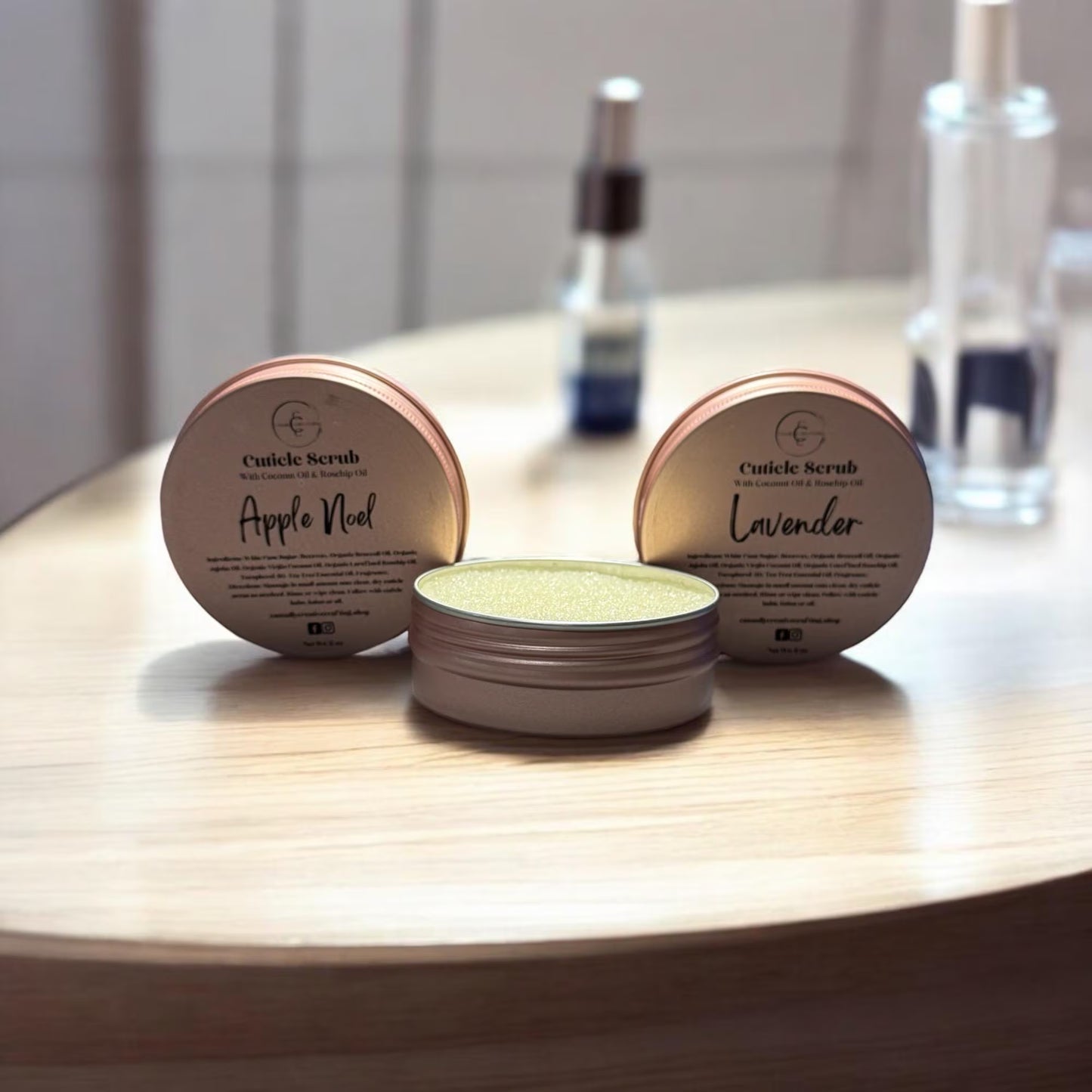 Organic Cuticle Scrub: Handcrafted with Jojoba/Organic Cane Sugar