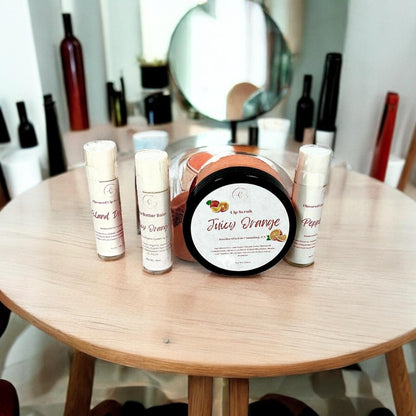 Semi-Solid Lip Scrub/Lip Butter Balm Set