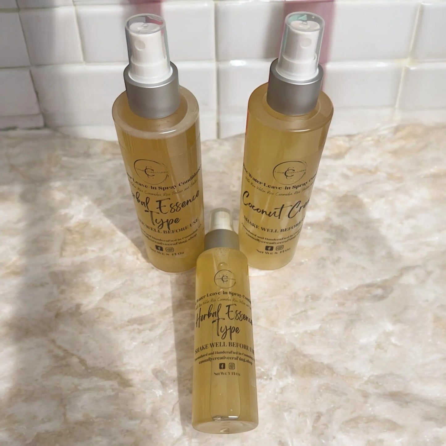 Rice Water Leave-In Conditioner Spray for Curly Hair/Dry Hair