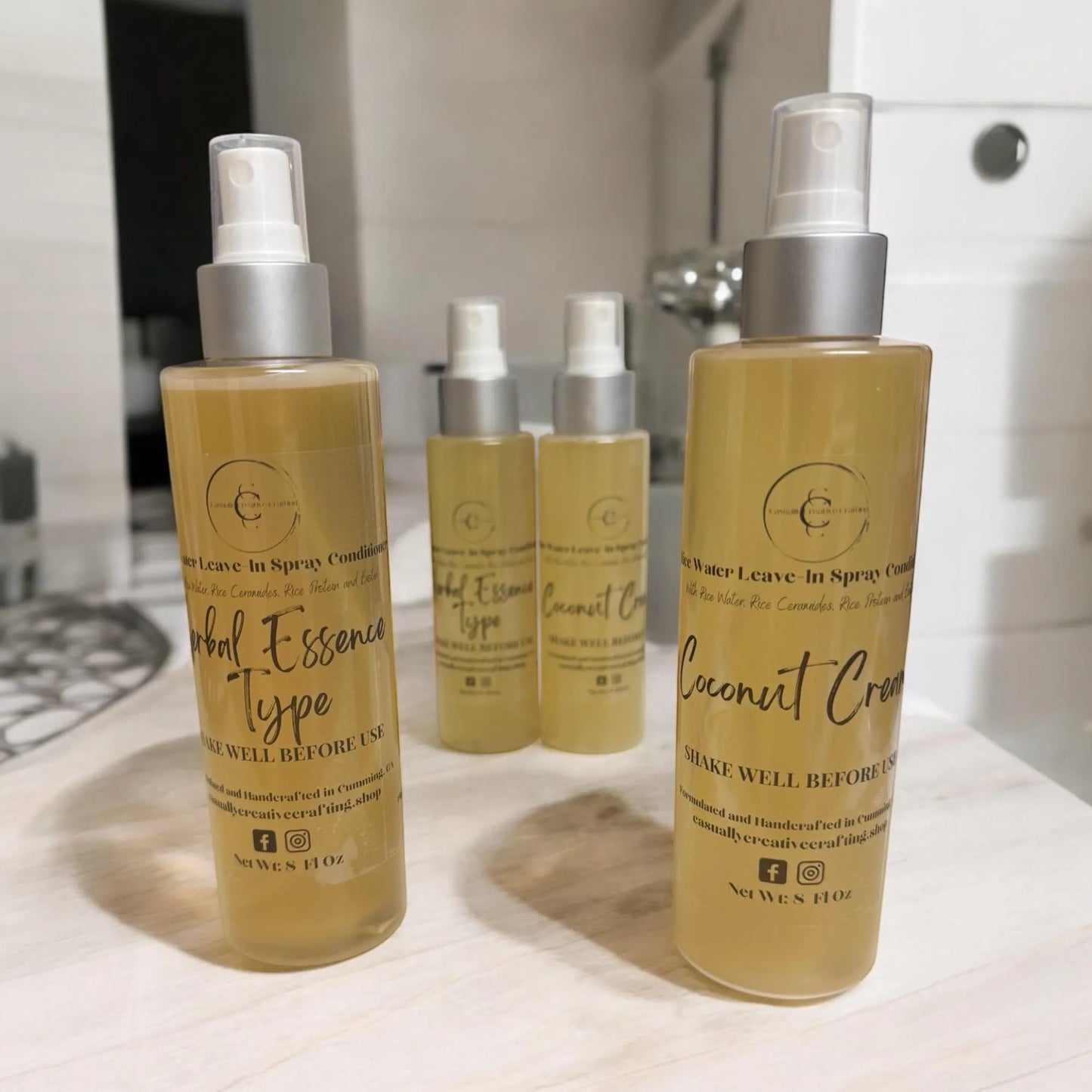 Rice Water Leave-In Conditioner Spray for Curly Hair/Dry Hair