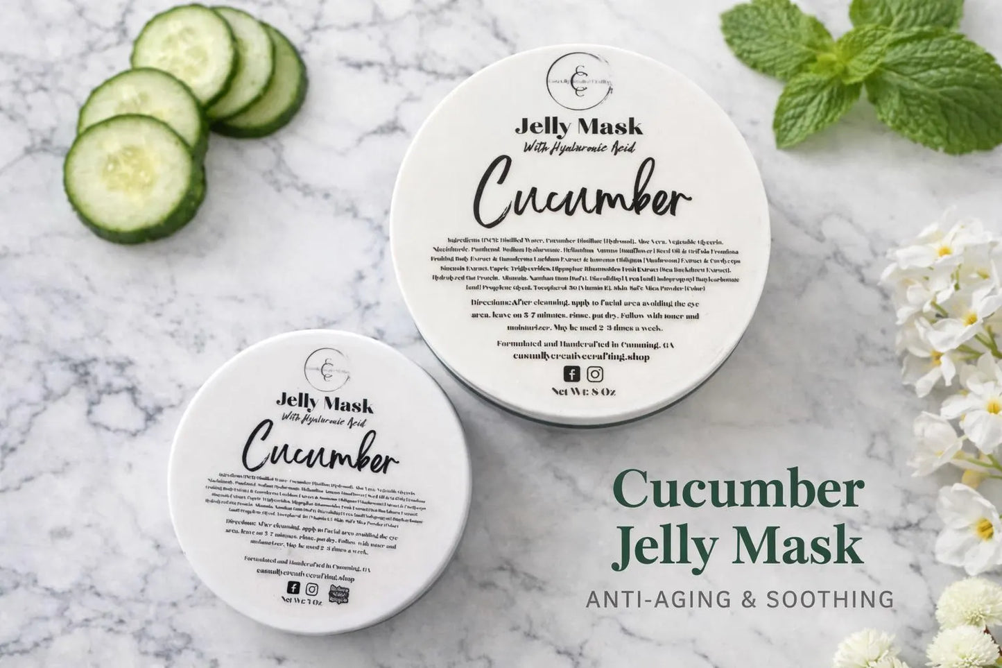 Hydrating Jelly Mask: Natural Cucumber Facial Mask