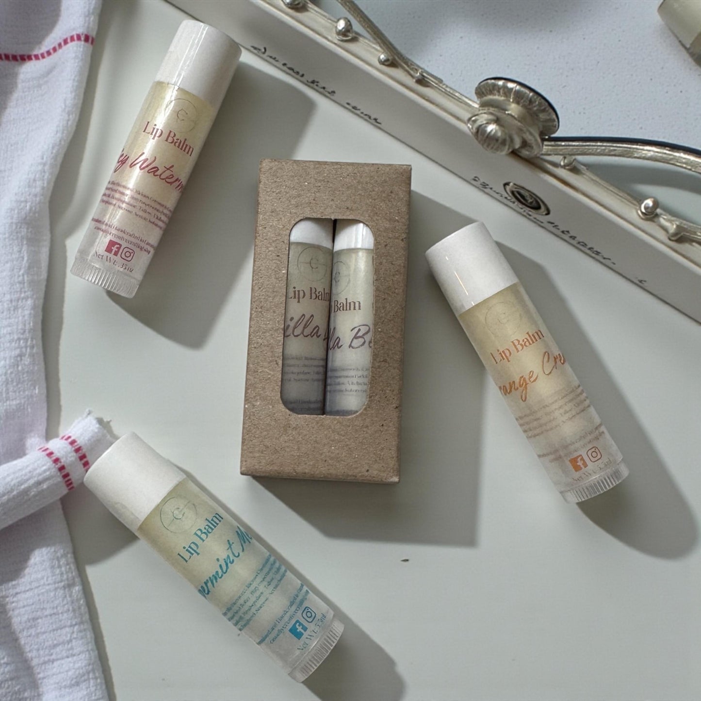 Sweetened Flavored Lip Butter Balm Duo