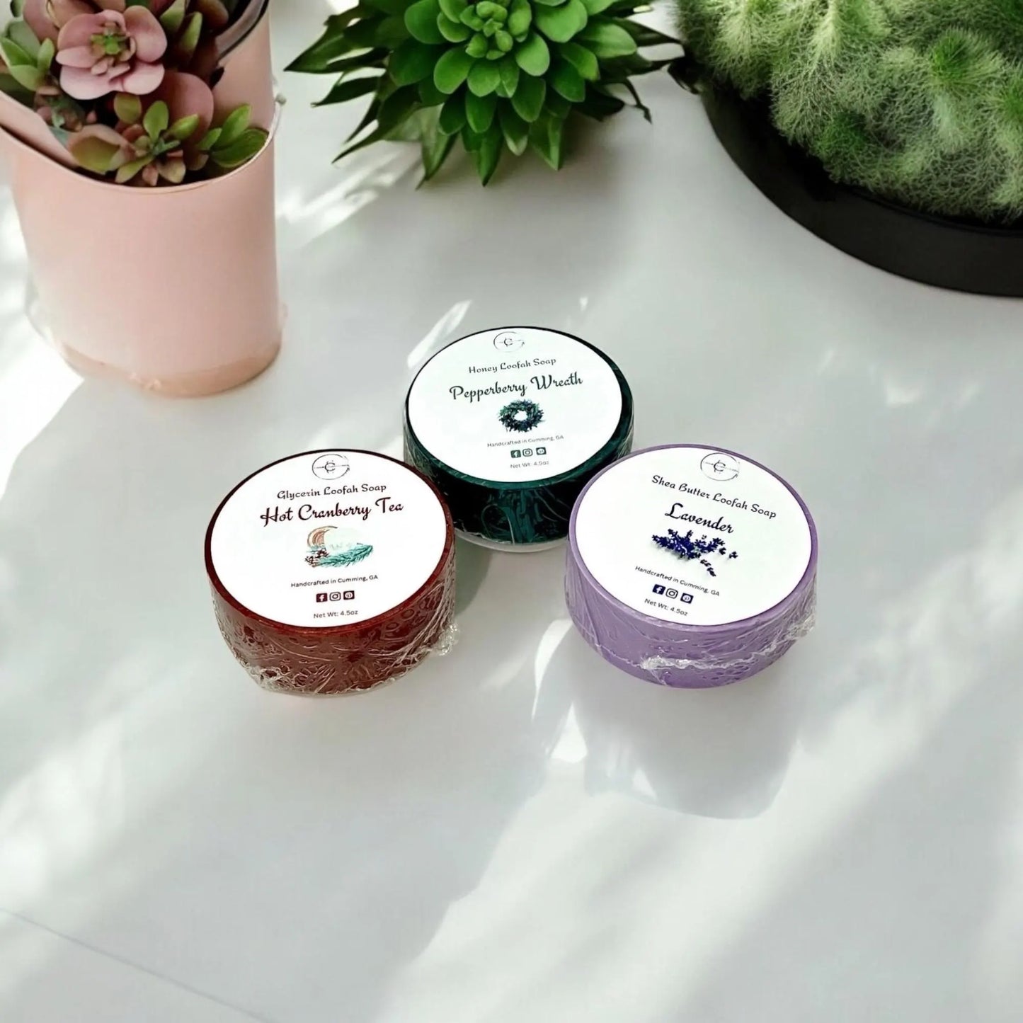 Loofah Soaps/Exfoliating/Shea Butter and Glycerin Soap Bases