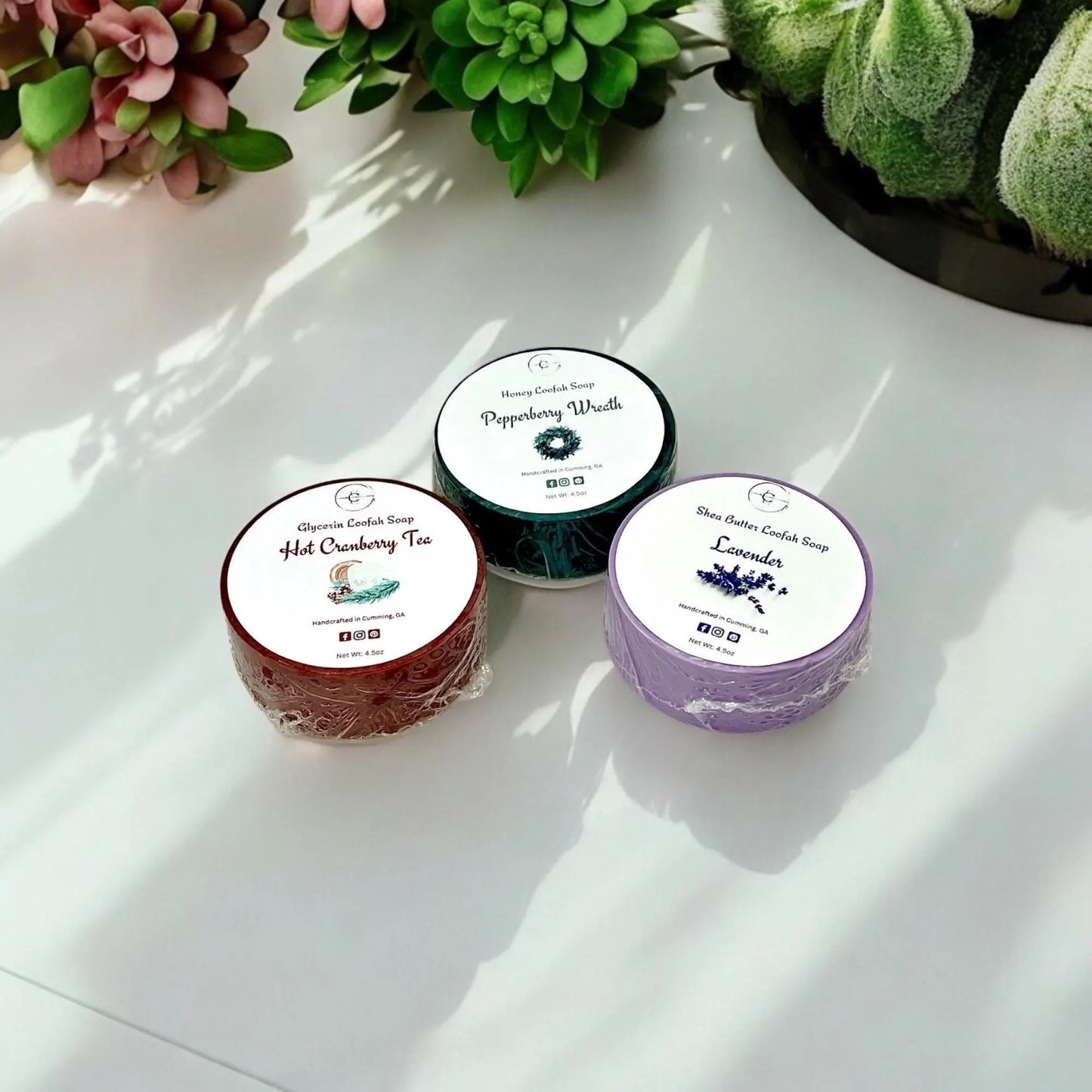 Loofah Soaps/Exfoliating/Shea Butter and Glycerin Soap Bases