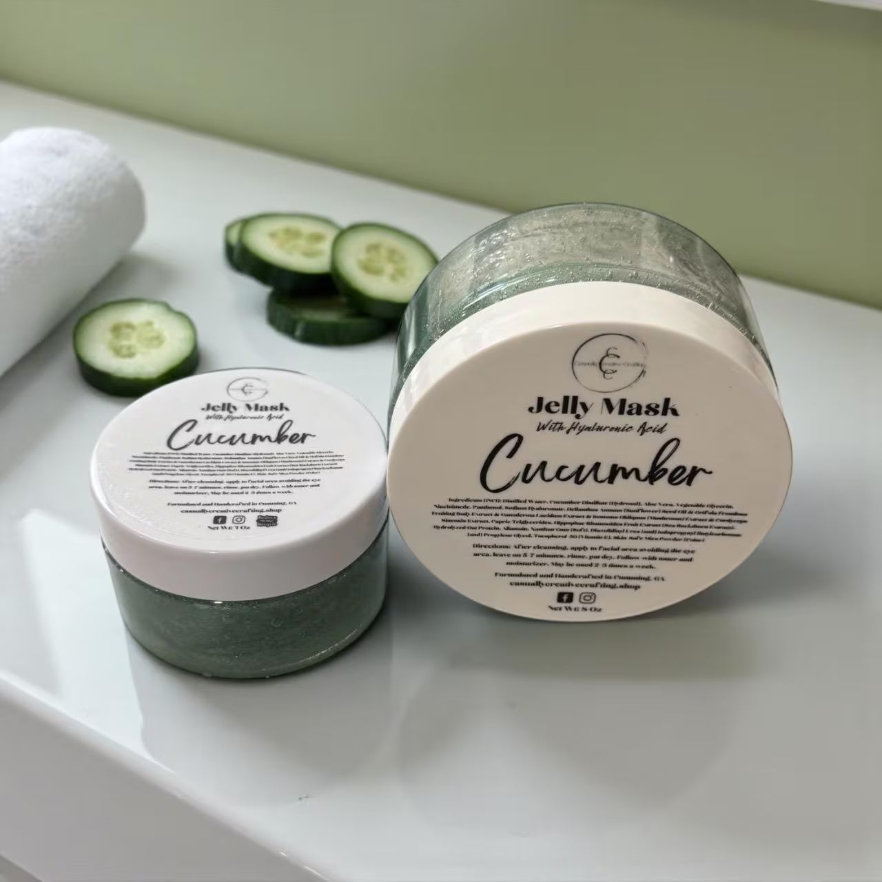Hydrating Jelly Mask: Natural Cucumber Facial Mask