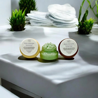 Foaming Facial Sugar Scrub Cleanser/Oil to Milk/Moisturizing