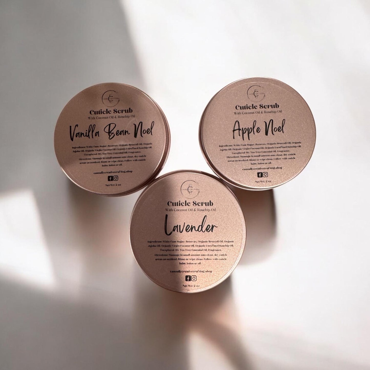 Organic Cuticle Scrub: Handcrafted with Jojoba/Organic Cane Sugar