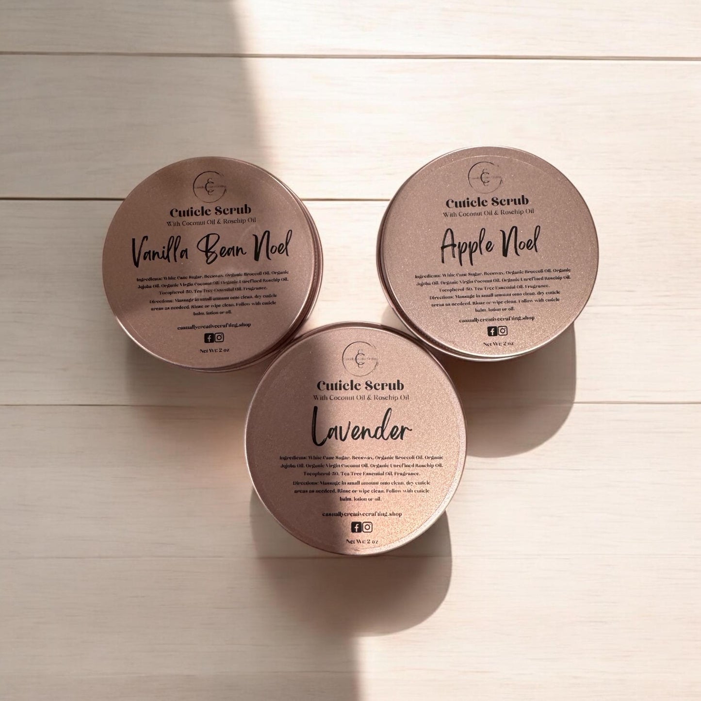 Organic Cuticle Scrub: Handcrafted with Jojoba/Organic Cane Sugar